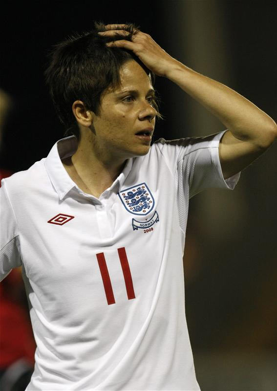 Sue Smith in action against Norway in April.
